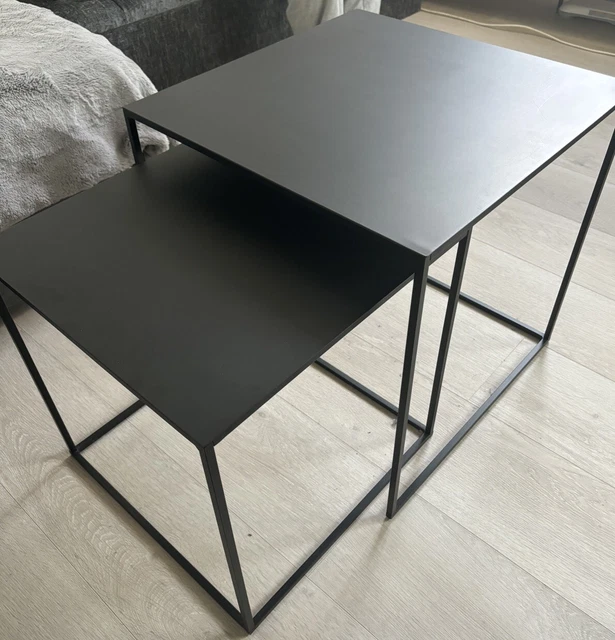ZARA HOME NEST Of Tables Gold And Rose Gold Solid Metal Set Of 2