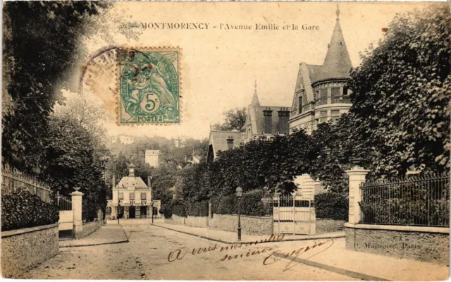 CPA Montmorency Avenue Emilie et la Gare (1319987)
