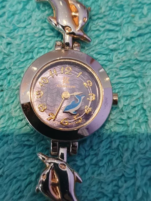 Girls Ik Collection Dolphin Bracelet Watch Working