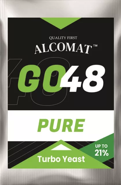 Turbohefe Turbo Yeast Alcomat GO 48 PURE Alkohol Brennhefe Gärhefe Hefe ORIGINAL