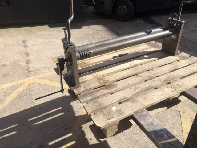 3ft sheet metal bending forming rolls rollers bench mounted