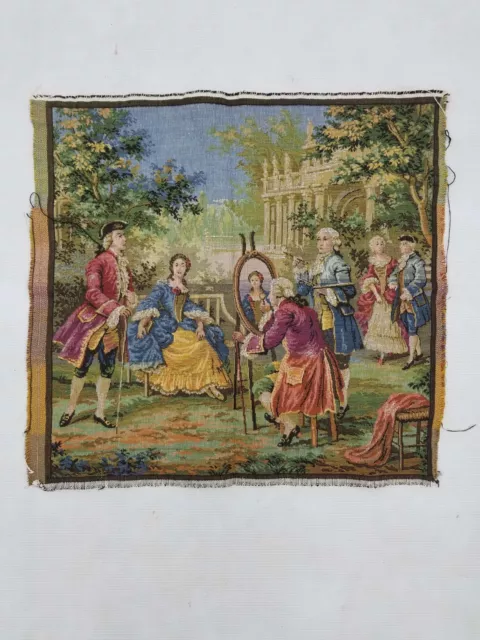 Vintage French Beautiful painting Scene Wall Hanging Tapestry 53x50cm