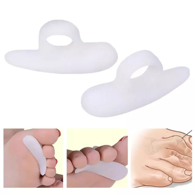 2PCs Hammer Toe Cushions Protector Separator Gel Support Pad Temporary Corr.Q1