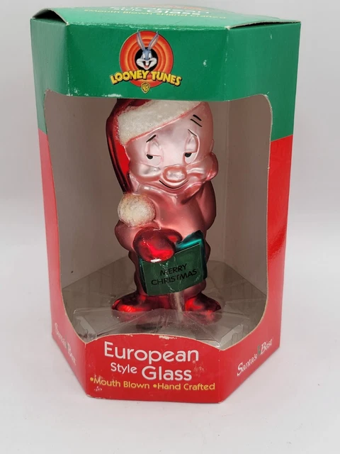 VINTAGE WARNER BROS Looney Tunes Elmer Fudd European Glass Blown