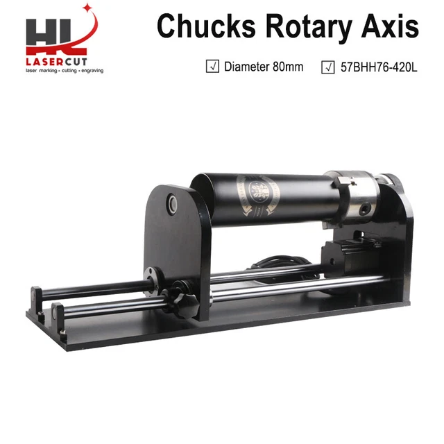 ROTARY AXIS LASER Rotary Attachment CO2 Laser Engraver Machine DIY