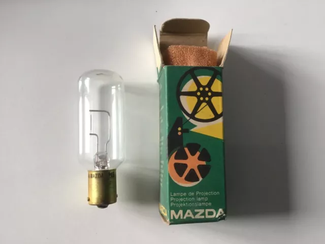 Ampoule de projection MAZDA BA 15 S 8V 4A Projecteur vintage collection