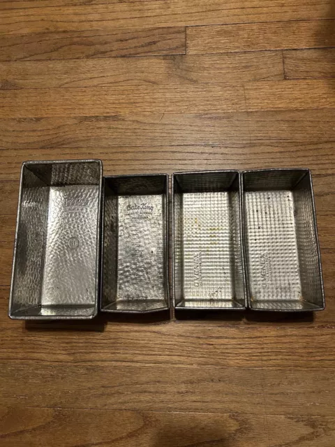 Lot Of Four Vintage Loaf Pans Bake King And Ovenex Made In USA