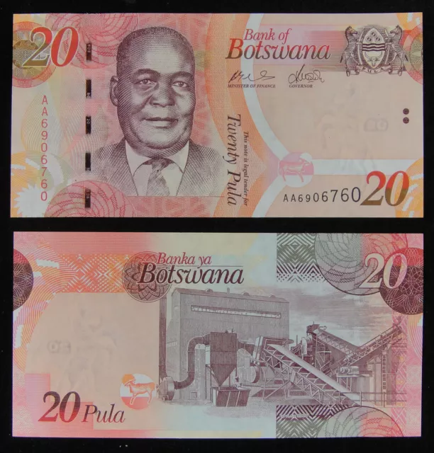 Botswana 20 Pula PAPER MONEY 2009 UNC