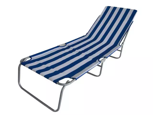 Lettino Spiaggia Prendisole Taormina Stripes 182X58Xh25