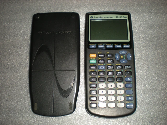 Texas Instruments TI-83 Plus Graphing Calculator With Cover