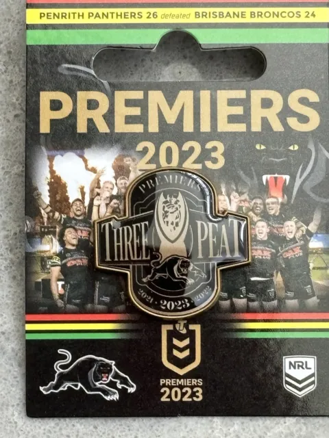 Penrith Panthers “Three Peat”Rugby League Premiership Badge