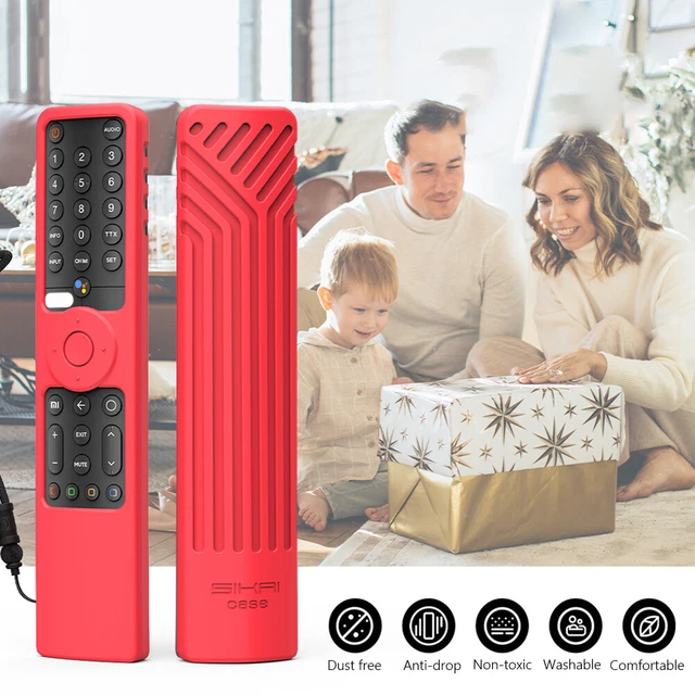 Remote Control Cover Case for MI TV P1/P1E/Q1/Q1E XMRM-19 TV 2021 (Red)