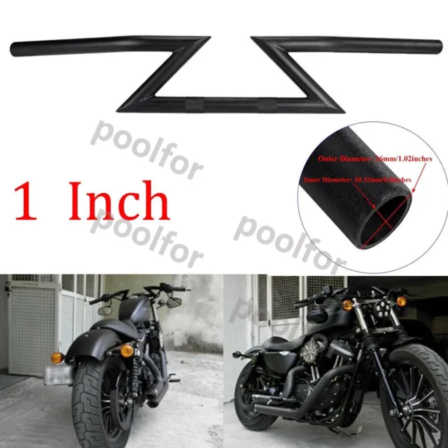 1" Drag Z Bar Handlebar For Yamaha V-Star XVS 1100 1300 650 950 Custom Classic