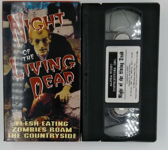 NIGHT OF THE Living Dead VHS 1999 Horror Zombies Cult Alpha Video