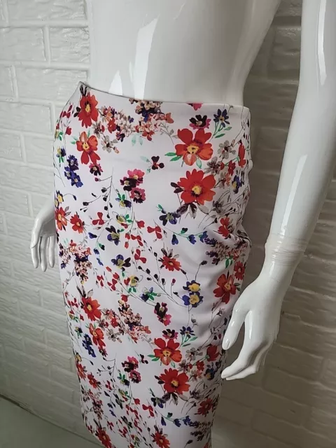 Express Skirt / Nwot Express High Waisted Floral Pencil Skirt Sz: 6 2