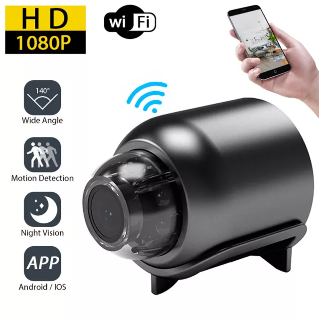 1080P Mini Hidden Camera Wireless WiFi IP Home Security Nanny Cam Night Vision