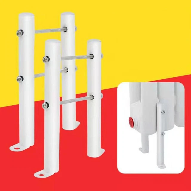 Lot de 2 pieds de radiateur en fonte 10 cm/15 cm/20 cm, pieds de support de radiateur pour radiateurs en fonte (10 cm