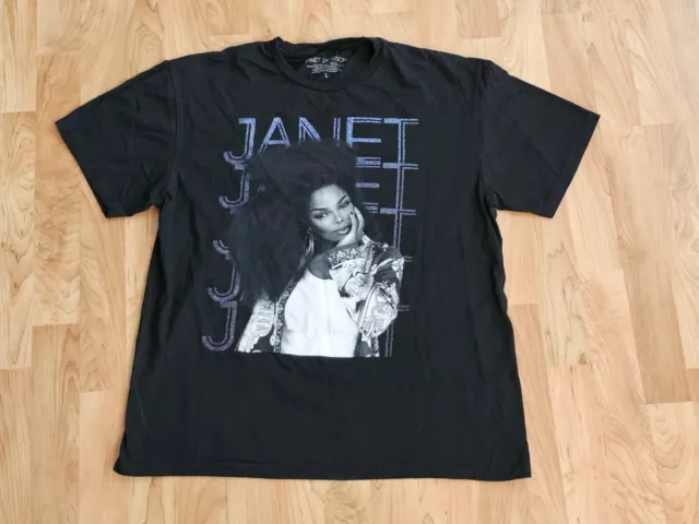 Janet Jackson Together Again 2023 Tour Black T-shirt Large