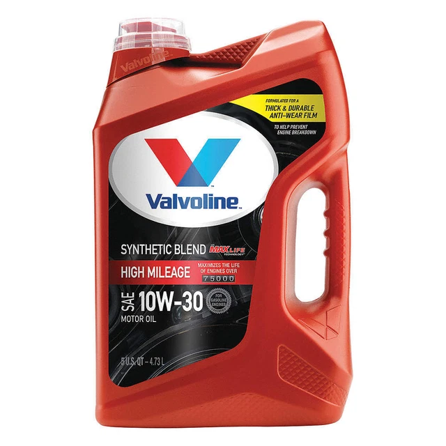 VALVOLINE 881161 Engine Oil,10W-30,Synthetic Blend,5qt