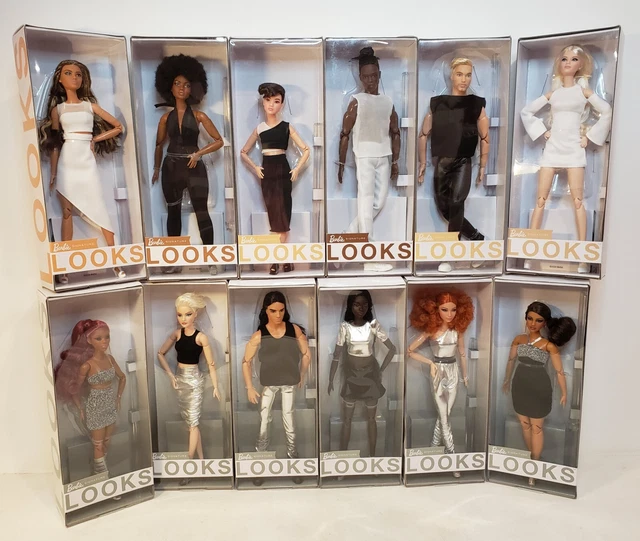 BARBIE SIGNATURE LOOKS MODEL #2 Doll AA CURVY MADE TO MOVE ELLE FACE
