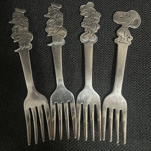 3 WALT DISNEY Minnie Mouse Donald Duck, silverware set by Bonny Vtg