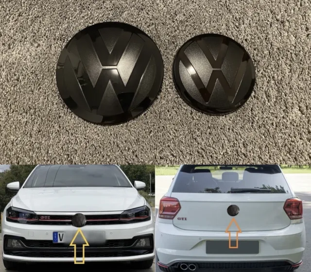 VW GOLF 8 VIII ACC Front bis 01/2021 Vorne Emblem Schwarz Zeichen