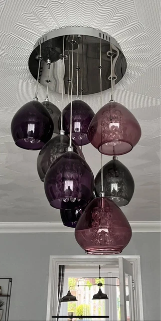 Next Bella Plum 10 Light Cluster  Ceiling Light