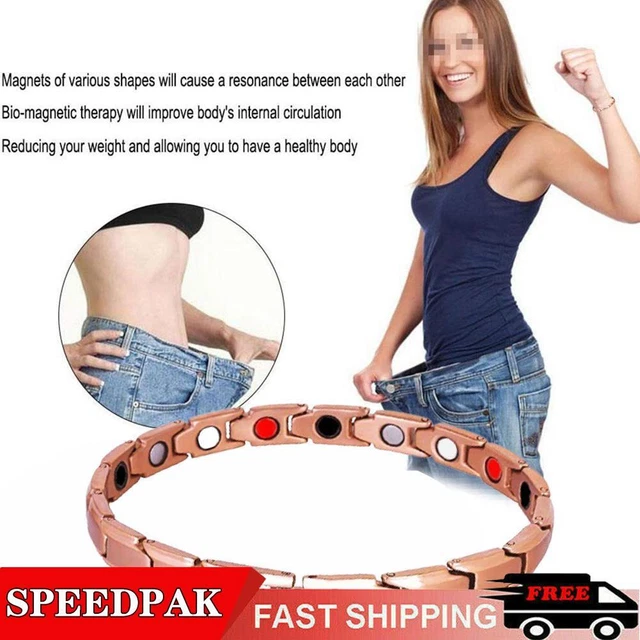 Bracciale Imagineitem Drenaggio Linfatico Magnetico Linfa Detox Bracciale Argento W2V7