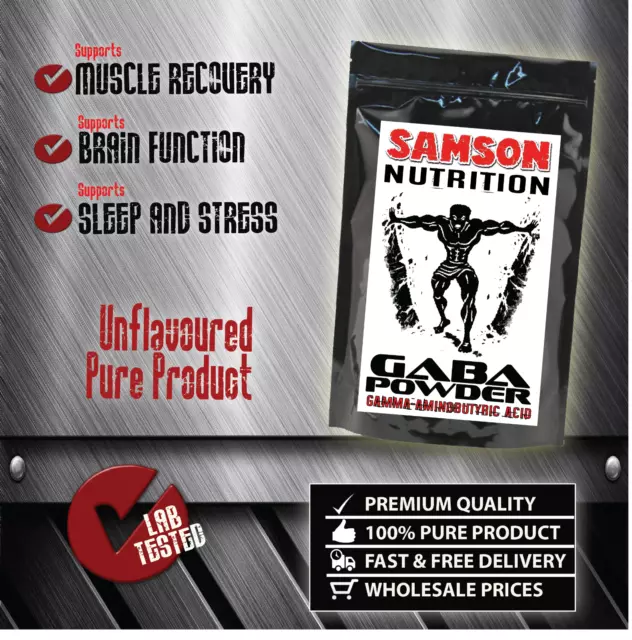 1kg Samson Nutrition GABA - Gamma-Aminobutyric Acid Pure Powder, Free Delivery