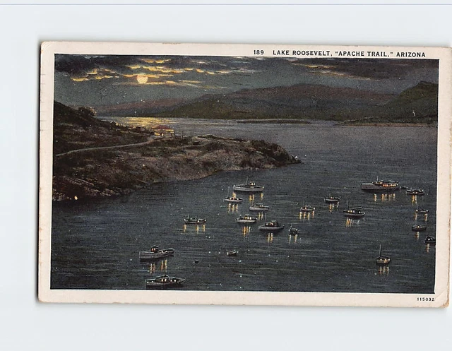 Postcard Lake Roosevelt, "Apache Trail", Arizona