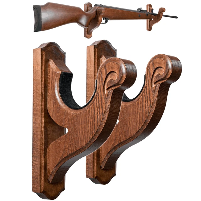 GUN RACK WALL Mount Hold Up Displays Horizontal Shotgun Hook Store