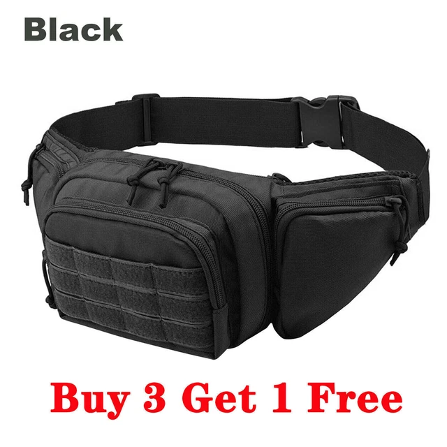 Fanny Pack Belt Waist Bag Crossbody Chest Sling Shoulder Pouch Black Men & Women
