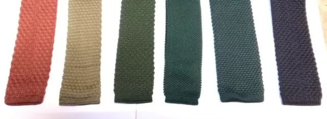 British Made Army Officers Dress Uniform Issue Knitted Neck Ties Various Colours