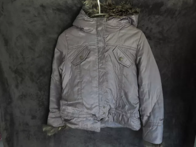 Blouson Anorak Hiver Argent Capuche   ♥ Catimini ♥ T 10 Ans Tbe +++ ☺