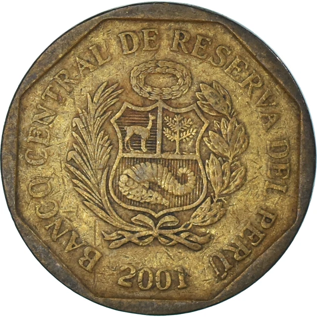[#1334376] Coin, Peru, 10 Centimos, 2001