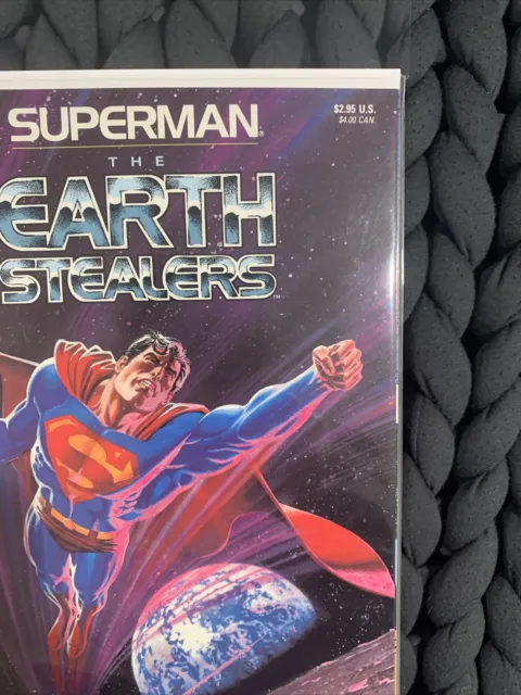 2 Book Superman TPB Lot: Chronicles 6 Jerry Siegel and Earth Stealers John Byrne 8