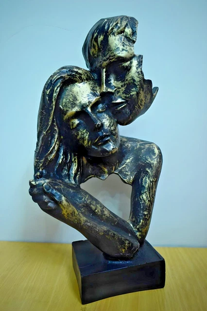 Antigua pareja romántica abstracta Figura facial II Decoración del hogar...