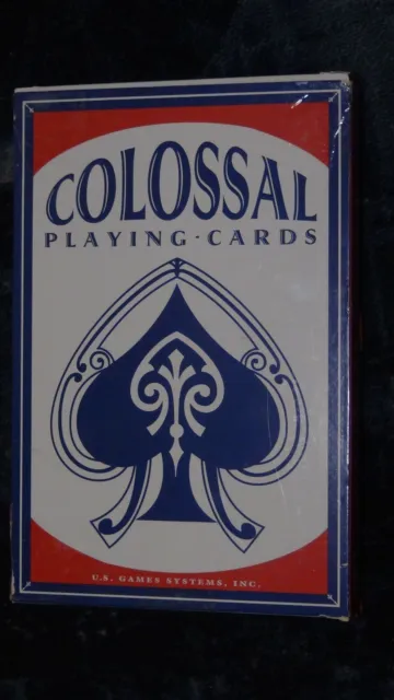 Spielkarten riesig A4 Format stabiler Karton Werte 2 - As = 52 Karten + 2 Joker