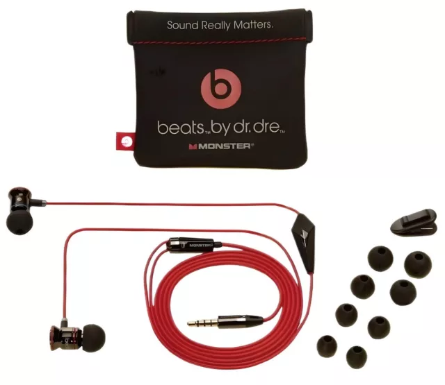 Monster Beats by Dr. Dre iBeats Cuffie In-Ear con Controltalk Rosso/Nero 3