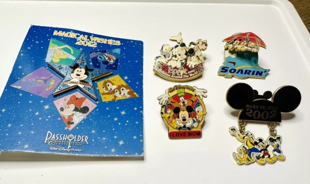 Disney Mickey Mouse Pins Enamel Trading Pins Limited Editions Lot Of 5