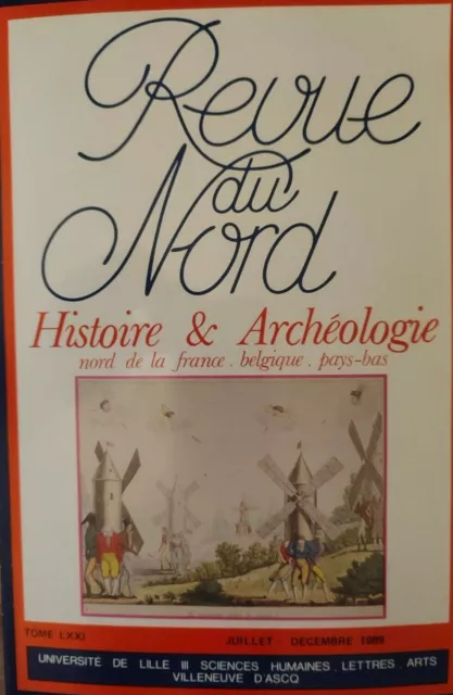 REVUE DU NORD -  Histoire et Archéologie 1989