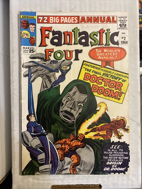 Fantastic Four Annual #2 1964 Doctor Doom Origin Canadian Edition