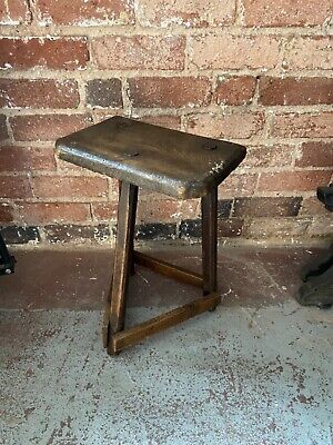 Antique Wooden Cutlers Jewellers Stool English 4