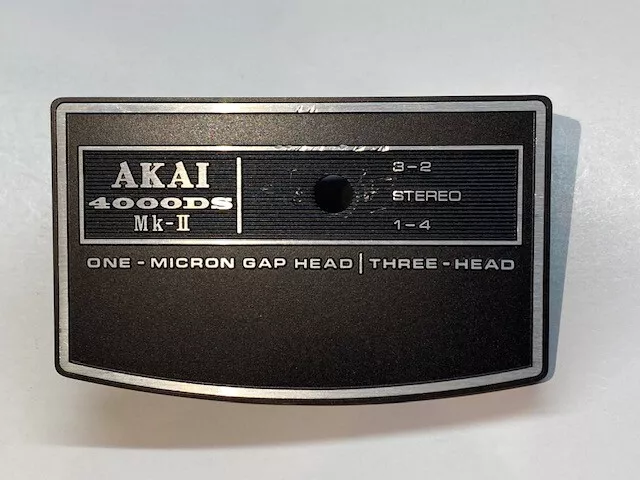 AKAI 4000DS Mk-II Original Ersatzteil Tonkopfabdeckung / HEAD COVER