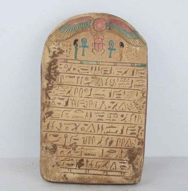 Ancien Livre Des Morts égyptien En Pierre, Pièce Archéologique Vintage, Décoration Antique