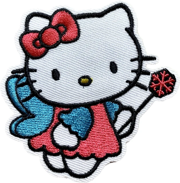Sanrio Adhesive Patch - Hello Kitty Snow Angel Christmas, 2.75” - US SELLER