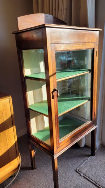 glazed display cabinet, custom made 1922, good condition