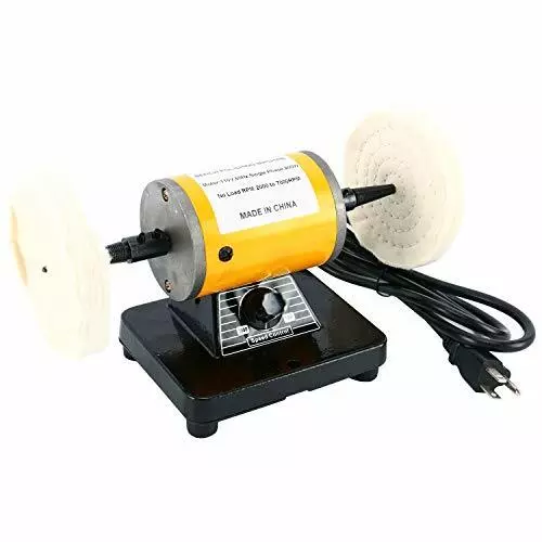 4-1/4" Bench Table Top Buffing Machine Polisher Buffer Smoothing Polishing Tool