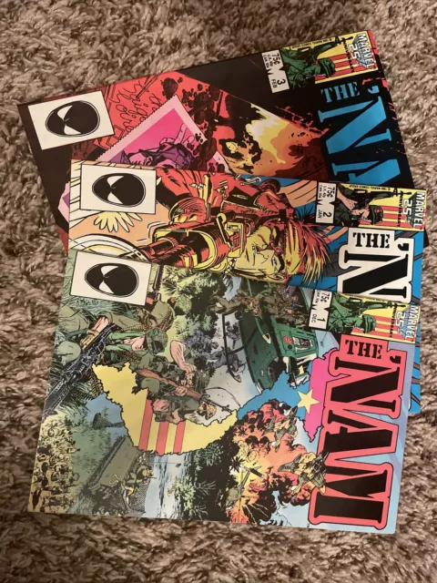 The Nam #1, #2, 3# Vietnam War Stories Marvel Copper Age