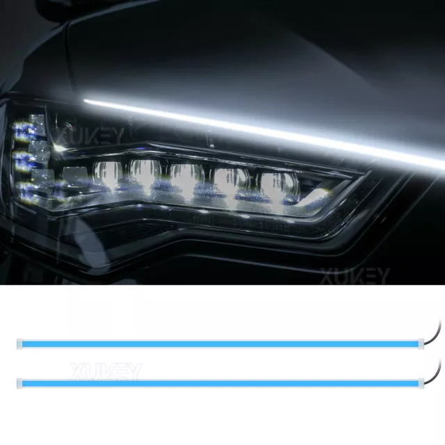 2x Auto LED Blinker Dynamische Streifen DRL Scheinwerfer Tagfahrlicht Lampe 60cm